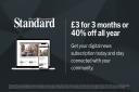 Standard readers can subscribe for just £3 for 3 months in this flash sale