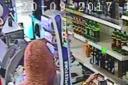 Masked and hooded Phillip Holmes robbing Surya Devulapalli at Chesterton Stores in Cirencester