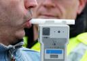 A van driver caught drink-driving at a business park was nearly four times the limit.