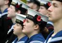 NOVEMBER 12  2023Copyright Photographer Simon Pizzey Stroud Sea CadetsStroud Remembrance Ceremony the war memorial, Stroud Park Gardens, Slad Road.