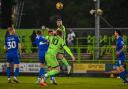 Action shots from Forest Green Rovers' 2-0 defeat at home to Harrogate Town