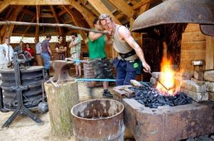 Students and staff reveal hand built Forge workshop at Ruskin Mill College