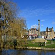 The River Windrush flowing through Bourton-on-the-Water