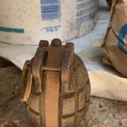 World War Two grenade found in garage