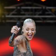July 29 2023  Copyright Photographer Simon Pizzey   Portugal's Mariza  the Queen of Fado has sold more than million records. She performed on the Open Air Stage  WOMAD FESTIVAL,  CHARLTON PARK.