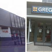 Vue Cinema and Greggs in Stroud have both received hygiene grades