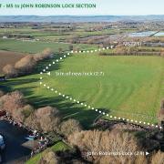 The Missing Mile section from John Robinson lock to the M5. Credit - YouTube: Court Above the Cut