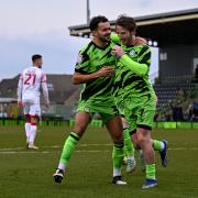 Action shots from Forest Green Rovers' 2-0 win over Walsall on Saturday
