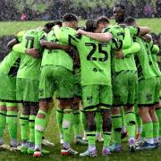 Action shots from Forest Green's 3-0 home defeat to league leaders Stockport County