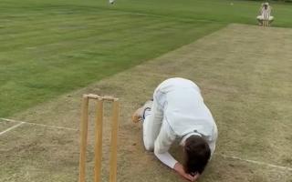 Patrick Mason went viral after missing two chances to dismiss a batsmen during a match on Sunday