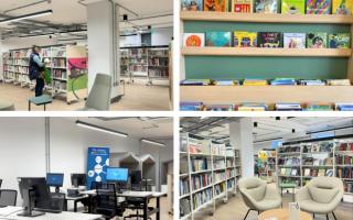 Inside new Stroud Library at the Five Valleys Shopping Centre
