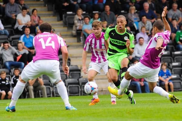 New signing Christian Jolley in action
