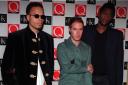 File picture of the trio from Massive Attack who have paid tribute to guitarist Angelo Bruschini who has died