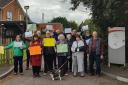 A protest was held outside The Elms care home in Stonehouse