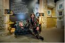 Laurence Llewelyn-Bowen at his first solo painting exhibition called Garden of Baroque Delights was held at Cotswold Contemporary Gallery in Burford