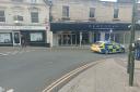 Closure on Russell Street in Stroud, yesterday