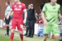 Manager David Horseman during the defeat for Forest Green at Accrington Stanley