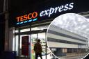 The new Tesco Express store is due to open early next year in the former Halfords unit