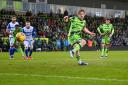 Action shots from Forest Green Rovers' 2-2 League Two draw with fellow strugglers Grimsby Town