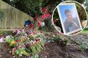 Tributes left at the scene on Gravel Hill in Henley-on-Thames