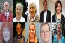 A selection of councillors vying for election in Stroud divisions