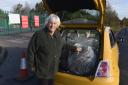 OCT 31  2018         PHOTOGRAPHER  Simon Pizzey Unhappy Eastington resident Jill Simmons who had to have help to load her car with heavy garden waste and was not aware of the new opening hours.Recyling Centre now closed on WednesdaysPike