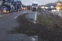 M4 traffic easing after serious lorry crash cleared