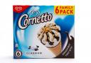 Cornettos are made at the factory