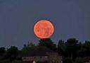 Moon over Wotton over Edge by Sally Pegler