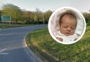 Baby Mia was delivered by her mum while her dad was driving them round the Westend roundabout at Eastington