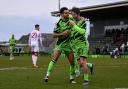 Action shots from Forest Green Rovers' 2-0 win over Walsall on Saturday