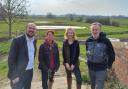 Siobhan Baillie MP with Anna Tarbet, Andrew McLaughlin from Gloucestershire Wildlife Trust and Conservative chairman Richard Holden