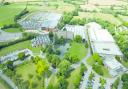 An aerial view of the Renishaw site in Wotton-under-Edge, Gloucestershire