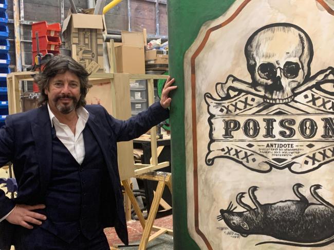 Laurence Llewelyn Bowen plays the voice of the giant
