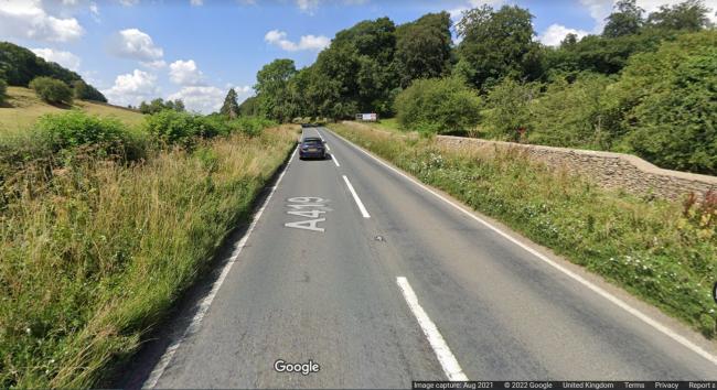 Why main road between Stroud and Cirencester shut. Image: Google Maps