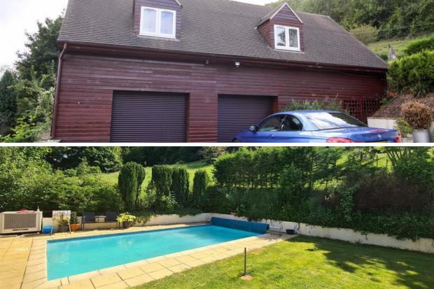 Stroud News and Journal: Pool house and outdoor heated pool (Rightmove/Canva)