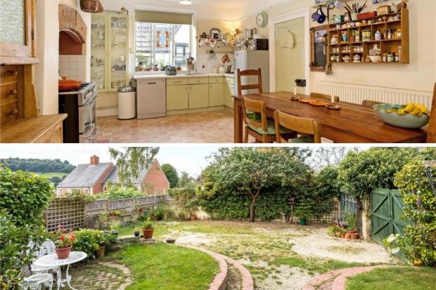 Stroud News and Journal: Kitchen and garden (Rightmove/Canva)