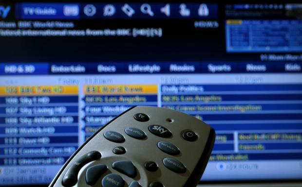 Stroud News and Journal: Sky TV remote and TV guide (PA)