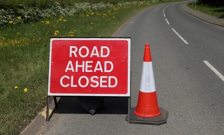 Three emergency road closures near Stroud in place yesterday 