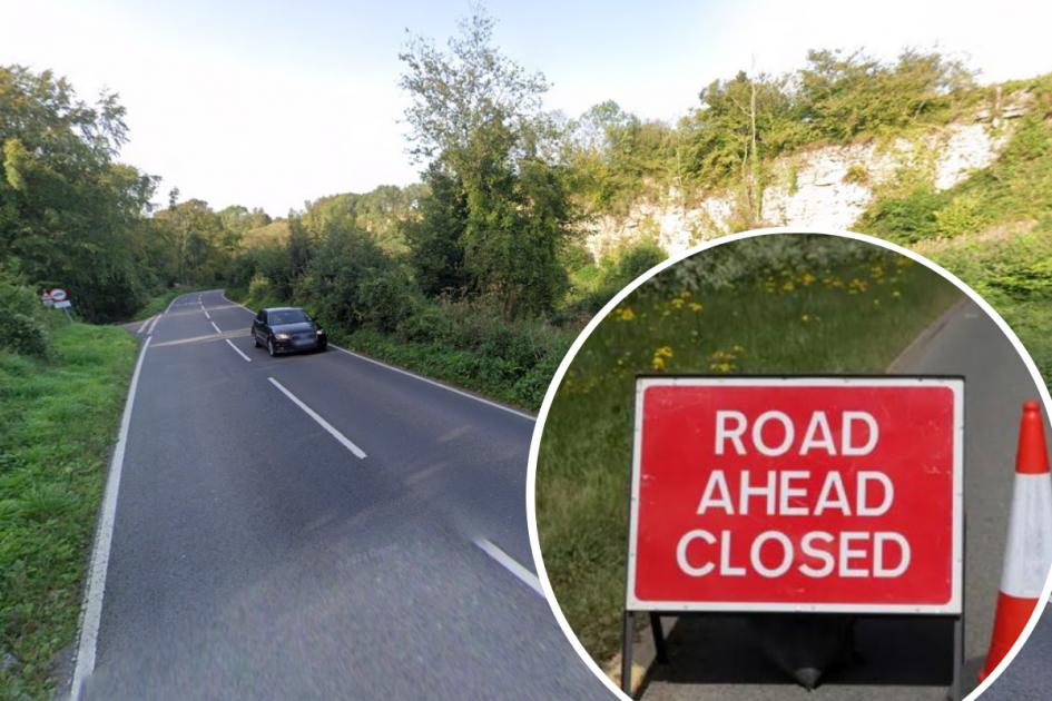 Emergency road closure near Stroud starting tomorrow 