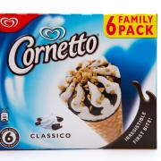 Cornettos are made at the factory