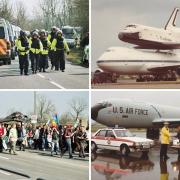 Protests, Concorde and Space Shuttle - 27 archive pictures from RAF Fairford