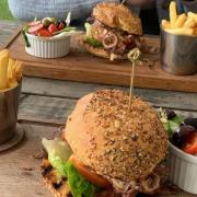Burgers served at The Old Lodge in Stroud (Tripadvisor)
