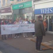 Pictures from Stroud's Good Friday procession