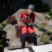 Preparing for the drop: the charity abseil will take place at Ecotricity’s headquarters on Saturday 17 September.