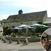 The exterior of The Green Dragon Inn and the interior of The Crown Inn