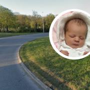 Baby Mia was delivered by her mum while her dad was driving them round the Westend roundabout at Eastington