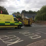 Emergency services at Bowbridge Lock