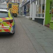 Police and ambulance called to an incident in Stroud High Street