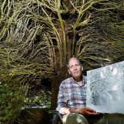 August 2023

Copyright Photographer Simon Pizzey 


Greg and his latest drawing

St.Mary's Church Yard, Painswick.
Canadian artist Greg Thatcher has been visiting nearly every summer to draw and document the famous yew trees.